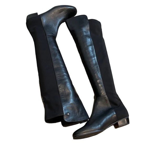 Vince Camuto Karita Tall Riding Boots Block Heel Black Women's Size 6.5M - Picture 6 of 11